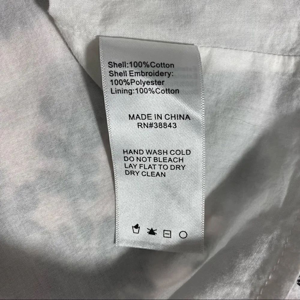 Sam Edelman Embroidered Shift Dress Size 6 - Picture 9 of 12